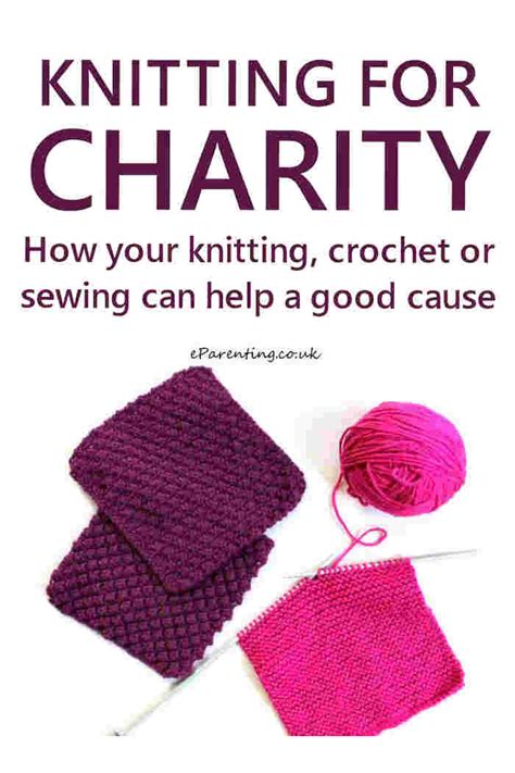 knitting for local charities.